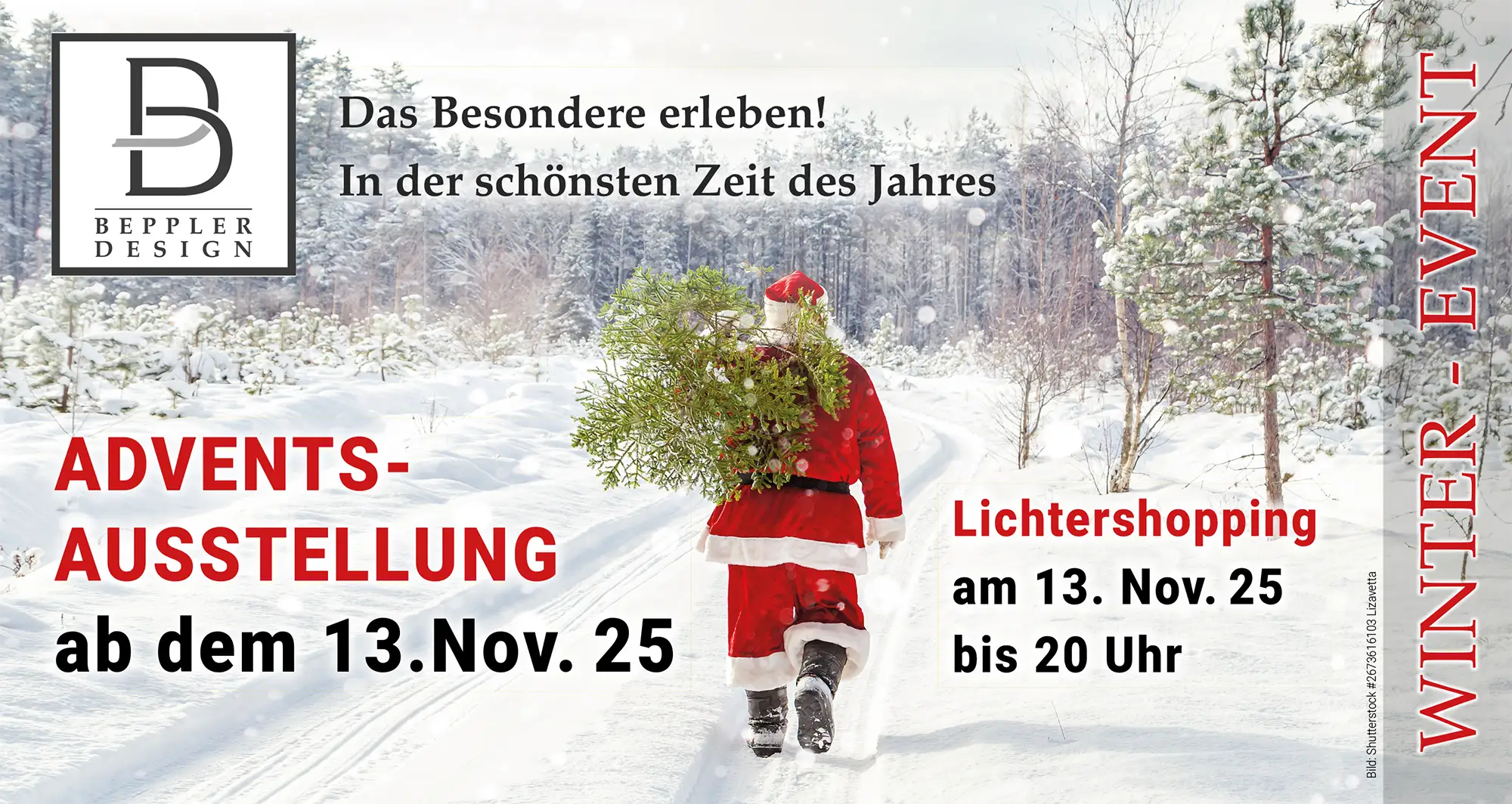 Plakat Winter Event A4 Mailing Nikolaus